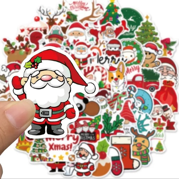 Stickers, 50 pcs., Christmas Theme Stickers, NEW, Unisex, Hours of Fun! 🎁 - Picture 8 of 9